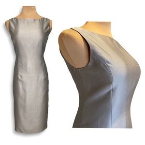 LOFT Silver Midi Dress